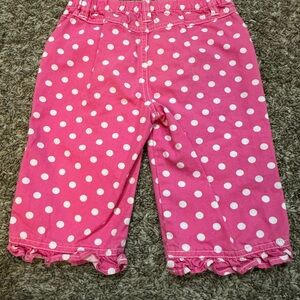 Mini Boden classic pink polka dots pants EUC
